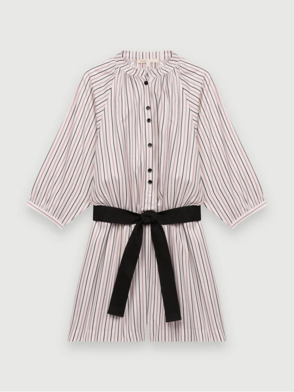 *no belt* Maje Cream Striped Romper - Picture 6 of 14